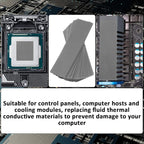 30 Pcs Silicone Thermal Pad, CPU GPU Thermal Conductive Silicone Pads Reusable Conductive Heatsink Pad for Chip LED Heat Conduction, Laptop Heatsink, 2.6 X 0.8 X0.1 Inch
