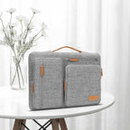 MOSISO 360 Protective Laptop Case 14 inch, 14 inch Laptop Sleeve Compatible with HP Lenovo Dell ASUS Acer, HP, Dell Latitude, Lenovo, Side Open Carrying Case with 4 Zipper Pockets&Handle, Gray
