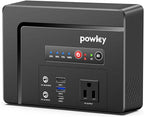 Powkey Portable Power Station 100W, 97Wh Small Portabl Generator with AC Outlet, Fast Charging PD65W USB C, USB A, DC Port, 26400mAh Portabe Laptop Charger for Outdoor Camping RV Home Battery Backup