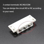 Magnetic Reed Switch NC NO COM Surface Mount Wired Door Window Contact Sensor with Cover for Home Security and Burglar Alarm Systems MC-31 5pcs