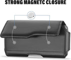Holster Case for iPhone 15 Plus&15Pro Max, 14 Plus&14Pro Max, 13/12/11 Pro Max, Samsung Galaxy S24+ S23+ S22+ S21+ Plus Series, Phone Holder with Belt Clip (Fits Otterbox Commuter Case on)Black