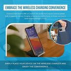 Phone Grip Strap - Reversible Finger Holder for Phone Back, Customizable Anti-Slip Design, Wireless Charging Compatible Detachable Holder for iPhone - Metallic Black