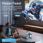 2025 Upgraded Wireless HDMI Transmitter and Receiver 4K, Portable Wireless HDMI Extender Kit 100FT, 2.4G/5G Plug & Play, Streaming from Laptop/PC/TV Box/Camera to Monitor/Projector/HDTV (Black)