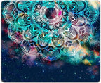 Redragon Galaxy Mandala Gaming Mouse Mat, Square Waterproof Rubber Base Mouse Pad for Office, Home, Laptop & Travel, 9.5"x7.9"x0.12"