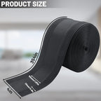 IHKFILAN Carpet Cord Cover Carpet Cable Management Under Desk Cable Grip Strip Black Hook and Loop Tape Cable Polyester Cover Protect Cables to Prevent Tripping Over Wires for Homes & Office (30ft)