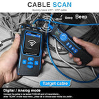 NOYAFA NF-8508 Network Cable Tester with Optical Power Meter, CAT5 CAT6 Cable Toner Ethernet Cable Tester, RJ45 Network Tester, VFL PoE QC Test Wire Tracer Port Flashing 200M Length Test