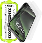 Esanik for iPhone 15 Pro Max Matte Glass Screen Protector [Auto-alignment] Anti-Glare & Anti-Fingerprint,Anti-Reflection,Bubble Free, Smooth as Silk, 2 Pack 9H Glass Screen Cover