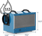 ALORAIR Commercial Dehumidifier 113 Pint, with drain Hose for Crawl Spaces, Basements, Industry Water Damage Unit, Compact, Portable, Auto Defrost, Memory Starting, 5 Years Warranty, Sentinel HD55