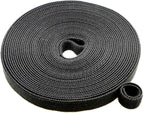 Pasow fastening tape Cable Tie Double Side Nylon Power Wire Management 3/4Inch 1 Roll Hook (10 Yards, Style 1)
