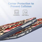 May Chen Case for MacBook Pro 13 inch M2 2023,2022,2021,2020 A2338 M1 A2251 A2289, Plastic Hard Shell Case for MacBook Pro 13" with Touch Bar Fits Touch ID, Cherry & Cheetah