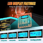 5000 Watt Pure Sine Wave Power Inverter 12V DC to 110V 120V Converter for Family RV Off Grid Solar System Car with Type-C Ports 4 AC Power Outlets Dual USB Ports LCD Display and Remote Control