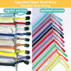 12 Mesh Zipper Pouch Bags - 12 Color, 8 Size Classroom Must-Have Storage Solution for School, Board Games, and Office Supplies