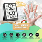 Antonki Room Thermometer, Digital Small Hygrometer Indoor Thermometer Humidity Gauge, Temperature Humidity Meter with Max/Min Record Monitor Sensor for Home, Plants - Battery Included