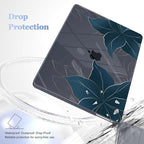 May Chen Case for MacBook Pro 13 inch M2 2023,2022,2021,2020 A2338 M1 A2251 A2289, Plastic Hard Shell Case for MacBook Pro 13" with Touch Bar Fits Touch ID, Golden Flowers
