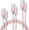 Elebase USB Type C Charging Cable 1.5/3.3/6.6FT 3 Pack,USBC Car Charger Cord for iPhone 16 15 Plus Pro Max 2,Airpods 4,Samsung Galaxy S24 S23 Plus Ultra Note 10 20 S10 S10E,Tab A7,A54 A53 A52,Z Flip
