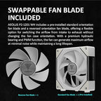 GAMDIAS Aeolus P2-1203U 120mm ARGB PWM Fan(3 Fan Pack w/USB Hub), Include Reverse Fan Blade x3, ARGB Sync Ready, Easy Installation & Cabless Daisy-Chain Design, Silent Operation, Up to 2400RPM, White