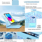 for iPad 11th (A16) & 10th Generation Case with Keyboard – Magic-Style Magnetic – Floating Cantilever Stand - Multi-Touch Trackpad Keyboard Case for iPad 11 inch 2025&10th Gen 10.9 inch (Sky Blue)