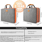 ZINZ Slim Expandable 13 13.3 13.6 14 Laptop Case Sleeve Compatible with MacBook Air/Pro 13-14 M1 M2 M3 2021-2023 Pro/Max,13.5 Surface Laptop 4/3,D01G02
