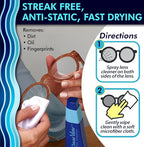 Portable Lens Cleaner Kit – Travel Size with Premium Cleaning Solution, Refillable Spray + Microfiber Cloth, Safe for All Lenses, Compact & On-The-Go