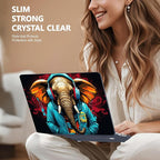 for MacBook Pro 16 inch Case 2019 2020 Release Model A2141, Plastic Hard Shell Cover with Keyboard Cover & Screen Protector for MacBook Pro 16 inch with Touch Bar & Touch ID, Elephant Hoodie