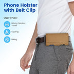 Mopaclle Nylon Cell Phone Holster for Samsung Galaxy S25 Ultra S24 Ultra,S23 Ultra,S22 Ultra, S21 Ultra,Note 20 Ultra A71 A23 A12 Moto G Stylus, Premium Phone Belt Holder with Belt Clip for Men