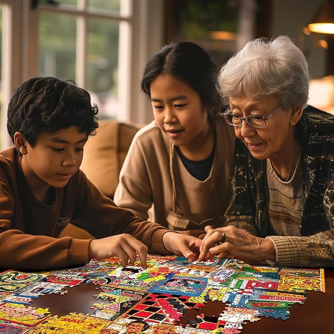 White Mountain Puzzles The Games We Played - 1000 Piece Jigsaw Puzzle