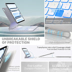 typecase Keyboard Case for iPad Pro 13-inch (M4) 2024,Magic Keyboard with 11 Colors Backlight for iPad Pro 13,Keyboard Case with Pencil Holder,Multi-Touch Trackpad, Easy-Set Magnetic Stand,(White)