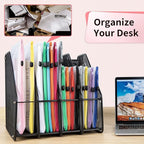 Umriox Mesh Zipper Pouch, 14.9x11.0 in (Black, 12 Packs), Extra Large Zipper Bags, Waterproof Zipper Pouches for Office Supplies, Puzzles, Board Game Storage & Cross Stitch Projects