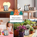 Antonki Room Thermometer, Digital Small Hygrometer Indoor Thermometer Humidity Gauge, Temperature Humidity Meter with Max/Min Record Monitor Sensor for Home, Plants - Battery Included