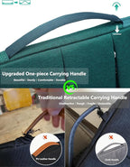 HYZUO 13.3-14 Inch Laptop Sleeve Bag for MacBook Pro 14 M5-M1, MacBook Air/Pro 13, 13.8-13 Surface Laptop/Book, Portable Notebook Case for 13" HP Dell Lenovo ThinkPad Asus Acer Samsung, Dark Green
