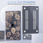 for MacBook Pro 16 inch Case 2021 2022 2023 2024 Release A3186 A3403 M4 A2991 M3 A2780 M2 A2485 M1 Pro/Max, Hard Shell Case with Screen Protector & Keyboard Cover, Spring Floral