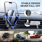 Miracase Upgraded-2nd Generation Universal Phone Holders for Your Car, Hands Free Air Vent Car Phone Holder Mount Compatible with iPhone 16/15/14/13/12/11 Series and All Phones