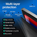 VINTEZ 14 Inch 16:10 Privacy Screen for Computer Monitor and Laptop - Anti Glare Protector Film Blue Light Filter Eye Protection - Computer Screen Privacy Shield, [1 Pack]
