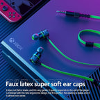 Gaming Earbuds Wired, USB C & 3.5mm Dual Plug in Ear Headphones with Mic and Volume Control for Small Ears, Stereo Bass Noise Isolating Earphones for PC/PS4/PS5/Xbox Series/Switch/Sleep/Sport/Workout