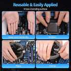 Thermal Pad,33 * 33 * 0.2mm,Graphene Thermal Pads for GPU/CPU/SSD/Electronics - Highly Efficient, Compressible (33 * 33mm)