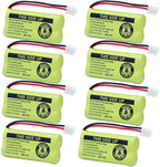 BT18433 BT28433 2.4v 500mAh Ni-Mh Phone Battery Rechargeable Compatible with AT&T Vtech BT-8300 BATT-6010 BT184342 BT284342 BT1011 BT1018 BT1022 BT1031 89-1326-00-00 CPH-515D(8 Pack)