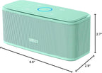 DOSS SoundBox Touch Wireless Bluetooth Speaker with 12W HD Sound and Bass, IPX5 Water-Resistant, 20H Playtime, Handsfree, Portable for Office, Home, Outdoor, Travel-Green