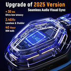 Wireless Gaming Headset for PC, Ps5, Ps4 with Flip Microphone