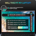 Magnetic Laptop Privacy Screen 13.4 & 13.3 inch for 16:10 Computer Monitor, 13" Removable Anti Glare Protector Blue Light Filter Shield Compatible with Lenovo Hp Dell Acer Asus Thinkpad Envy Xps