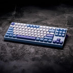 KEEBMONKEY WOBKEY Crush 80 Reboot CNC Aluminum 5-Second Quick-Release Triple-Mode Connectivity Mechanical Keyboard with Superior Acoustics (Pro Blue)