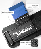 DMoose Fitness Weight Lifting Hooks (Pair) for Deadlifts, Pull Ups, Rows & Shrugs - Anti-Rip Nylon Strap Hand Grips with Thick Wrist Padding - Heavy Duty Wrist Straps for Weightlifting & Gym Workouts