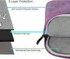 KECC Compatible with MacBook Air 13 inch Case 2022 2021 2020 2019 2018 Release M1 A2337 A2179 A1932 Plastic Hard Shell for MacBook Air 13.3 inch + Keyboard Cover + Sleeve, Purple Flower
