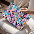 Mektron Compatible with M4 MacBook Air 15 inch Case 2025 A3241 2024 2023 M3 A3114 A2941 M2 Liquid Retina Display Touch ID, Plastic Hard Case & Keyboard Skin & Screen Protector - Roses Succulents