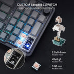 Redragon K686 PRO 98 Keys Wireless Gasket RGB Gaming Keyboard, 3-Mode PBT Mechanical Keyboard w/Hot-Swap South-Facing RGB Socket, Dedicated Knob Control & 5-Layer Noise Dampening, Gradient PBT Keycaps