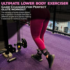 Ankle Straps for Cable Machines Women - Adjustable Gym Ankle Strap for Cable Machine, Neoprene Padded Cable Straps, Durable Leg Strap with Cable Cuff, Glute Kickback Ankle Strap with D Rings