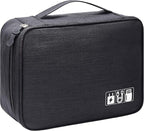 VOCUS Electronics Organizer Travel Cable Organizer Bag for Electronics Accessories, Portable Tech Carring Large Storage Case for Charger, Cord, Power Bank, Hardware