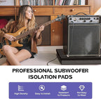 Starfavor Subwoofer Isolation Pad for 8-10 inches Subwoofers,15"*15"*2.1"Isolation Platform Acoustic Riser Pad,Audio Acoustic Noise Isolation Platform Pads for Studio Monitor,Subwoofer,Loud Speakers
