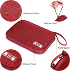 CILLA Travel Cord Organizer Case, Portable Waterproof Storage Bag for Charger, Cord, USB, Power Bank, Earphone, SD Card, Travel Essentials