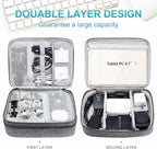 CILLA Electronics Organizer Travel, Travel Cord Organizer Case, Compact Electronics Accessories Bag for Cable, Cord, Charger, Phone