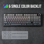 EPOMAKER X Aula F99 PRO Wireless Gaming Keyboard with 8000mAh Battery, Hot Swappable Creamy Keyboard, 2.4GHz/Type-C/BT5.0, NKRO, RGB Backlit for Win/Mac/Gaming (Black Gradient)